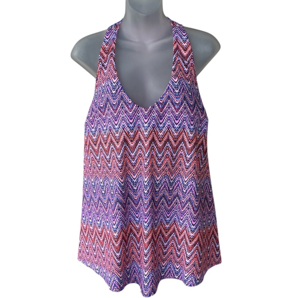 Tankini swim top size 20 colorful underwire plus size swim top